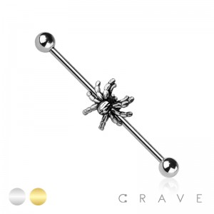 SPIDER 316L SURGICAL STEEL INDUSTRIAL BARBELL